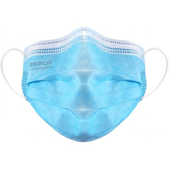 RONCO Pro-Tec ASTM Level 3 3-Ply Pleated Masks — 50/Box