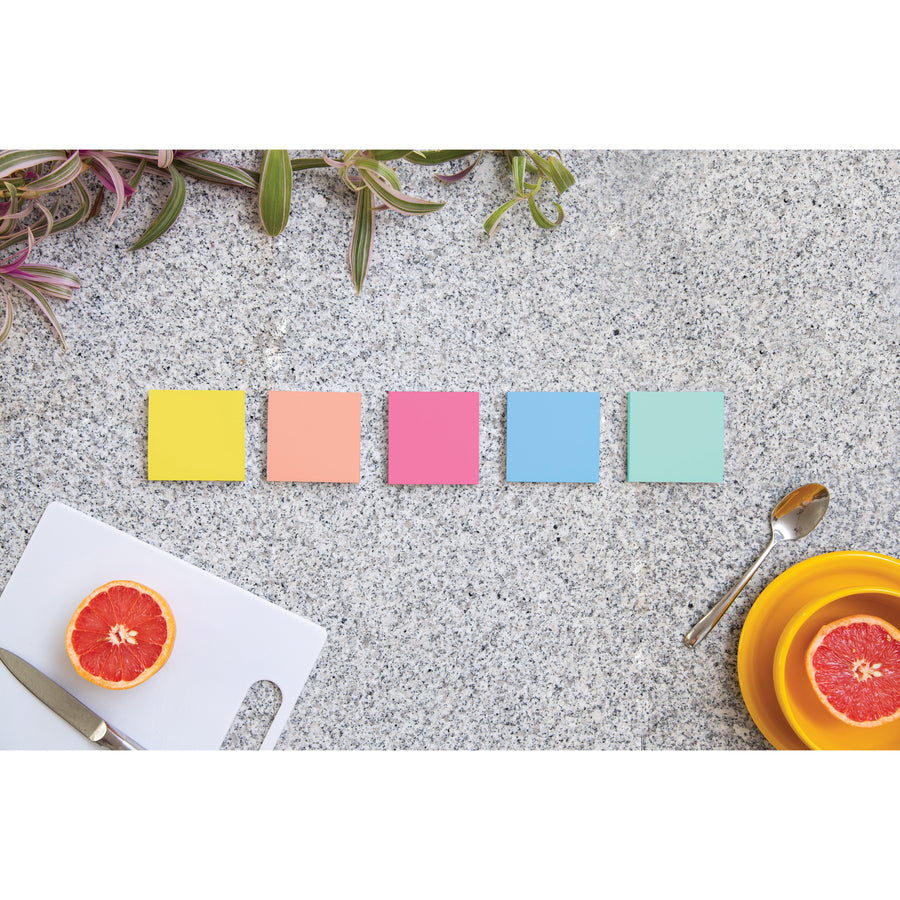 Post-it&reg; Super Sticky Note Pads - Summer Joy Color Collection - 5-Pack