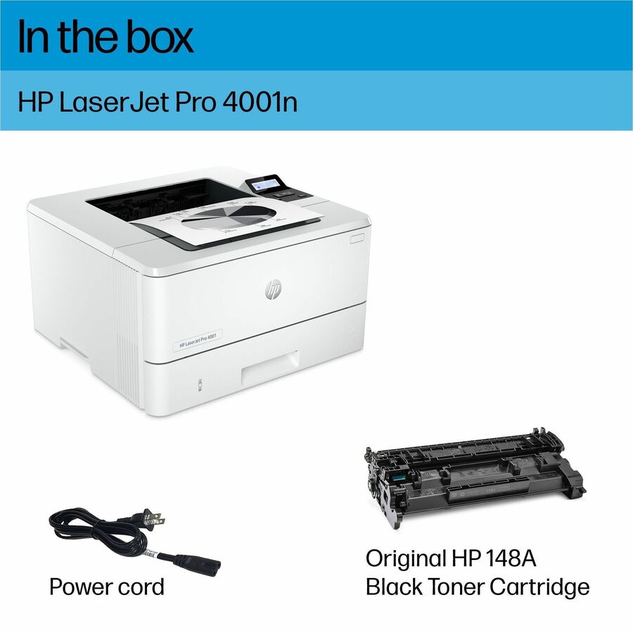 HP LaserJet Pro 4001 4001n Desktop Laser Printer - Monochrome