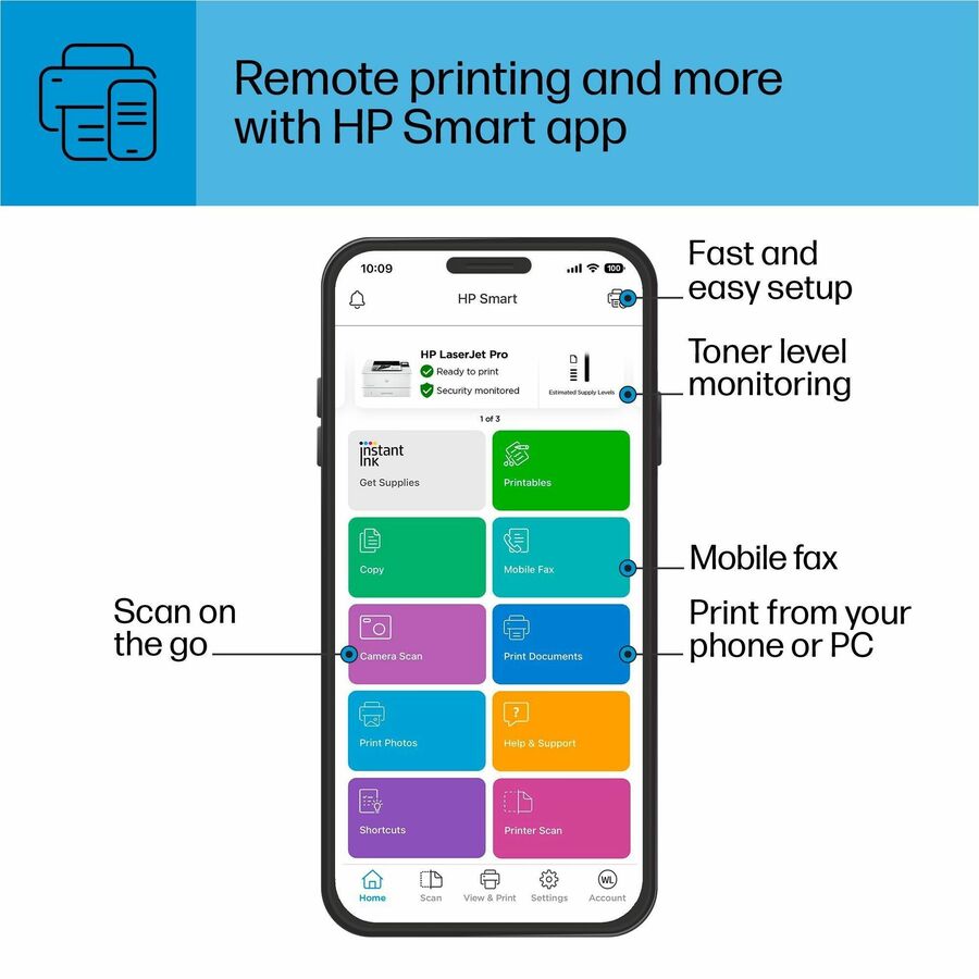 HP LaserJet Pro 4001 4001n Desktop Laser Printer - Monochrome