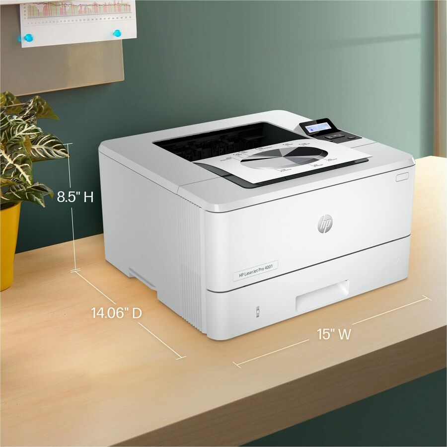 HP LaserJet Pro 4001 4001n Desktop Laser Printer - Monochrome