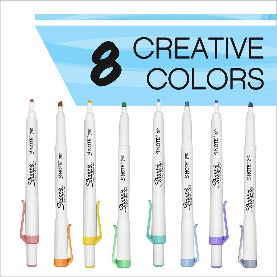Sharpie S-Note Duo Dual-Tip Markers - 16-Pack