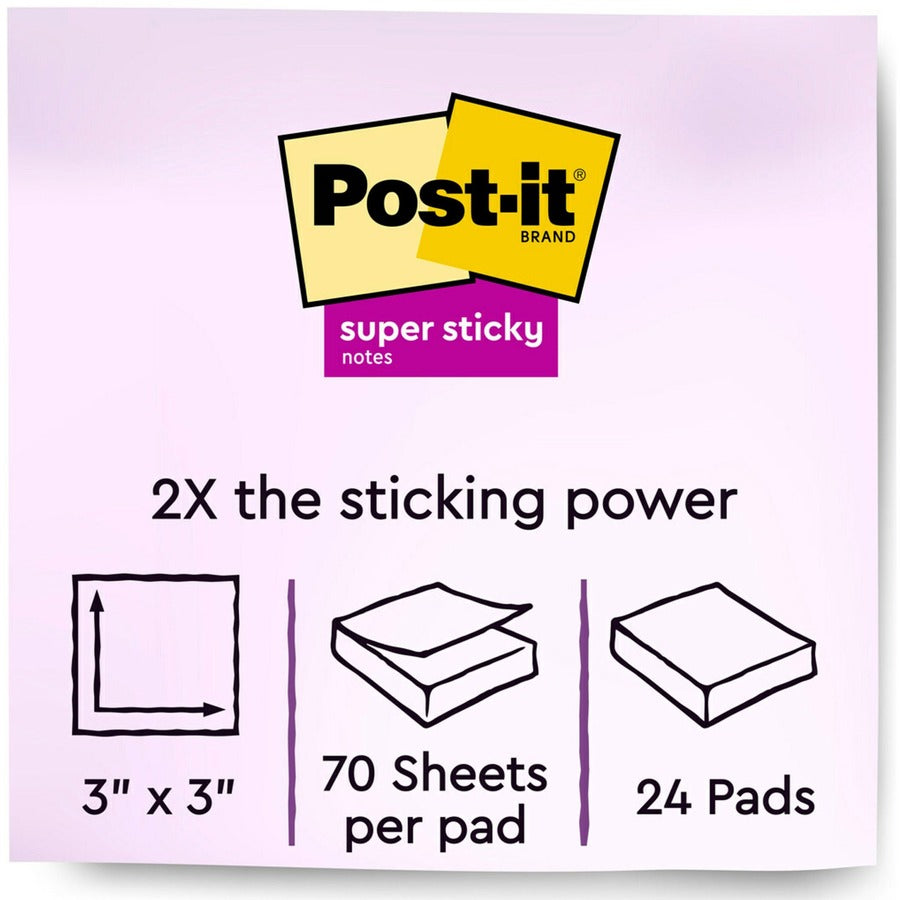 Post-it&reg; Super Sticky Notes - Summer Joy