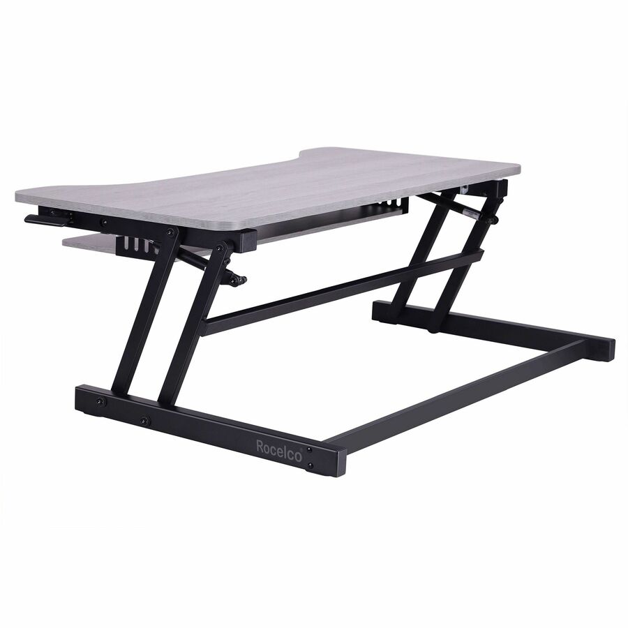 Rocelco DADR Deluxe Adjustable Desk Riser — Grey