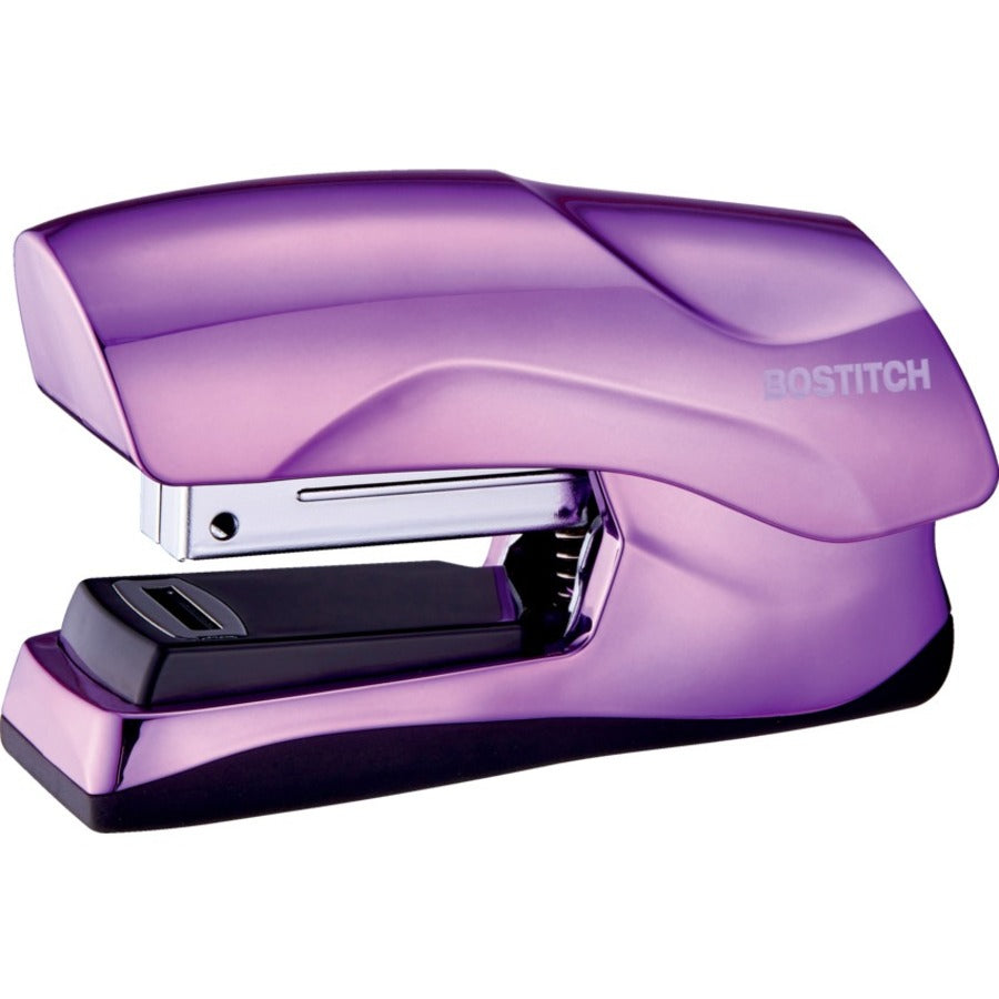 Bostitch Flat Clinch Stapler - 40-Sheet, Metallic Purple