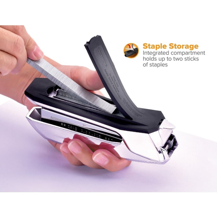 Bostitch Ascend Plastic Stapler, Metallic Purple – 20 Sheet