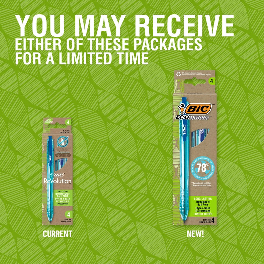 BIC Ecolutions Ocean-Bound Ball Pens