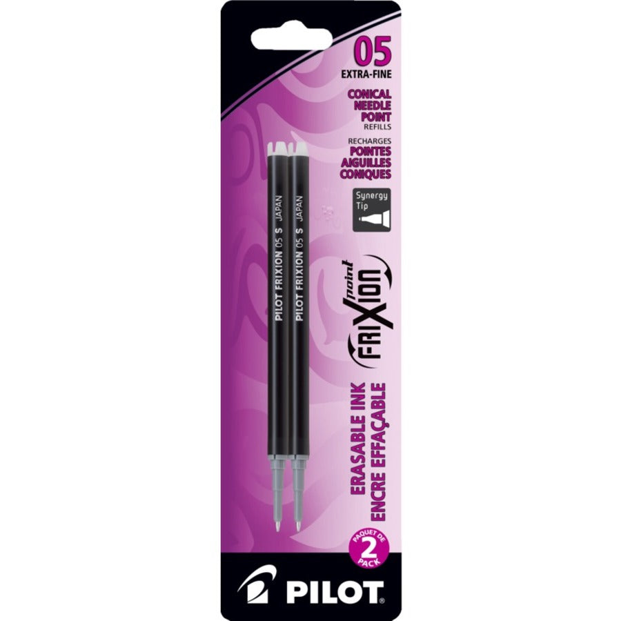 Pilot FriXion Clicker Refills FRP5 0.5mm - 2 Pack - 0.5mm Fine - Black