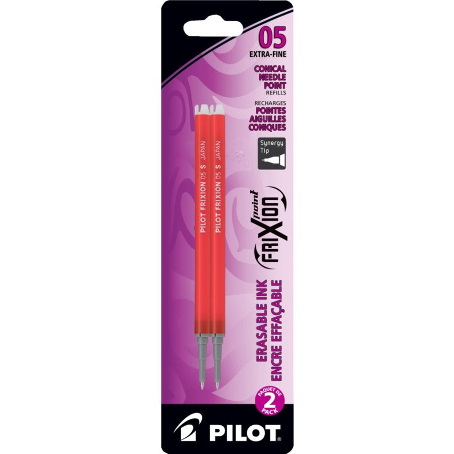 Pilot FriXion Clicker Refills FRP5 0.5mm - 2 Pack - 0.5mm Fine - Red