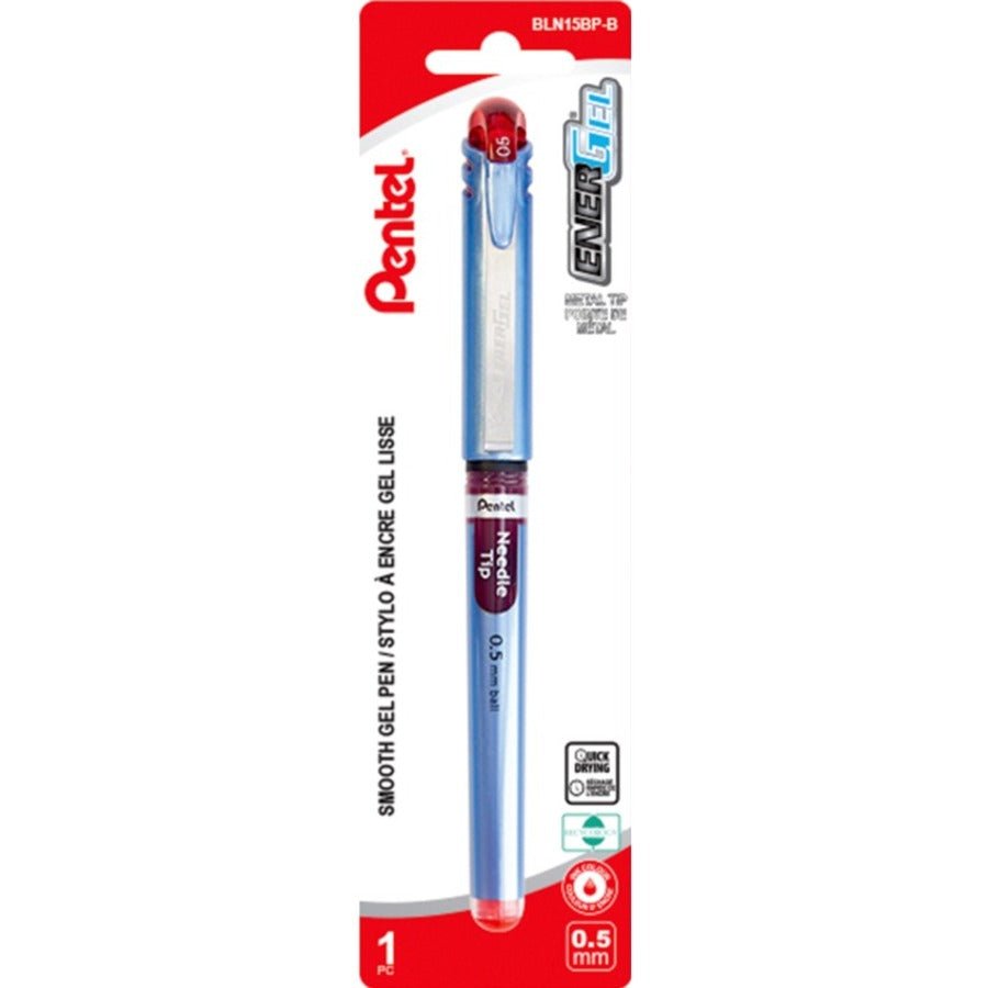 Pentel EnerGel Stick Gel Roller Pen, Red