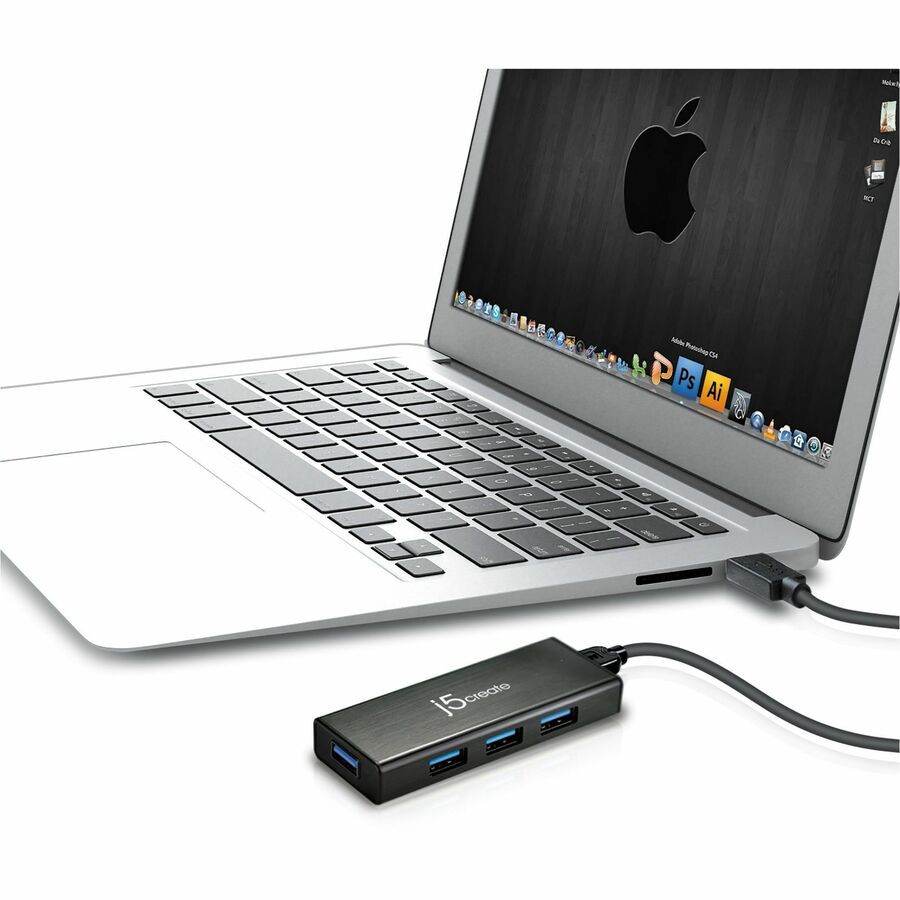 Mini concentrateur USB 3.0 à 4 ports j5create