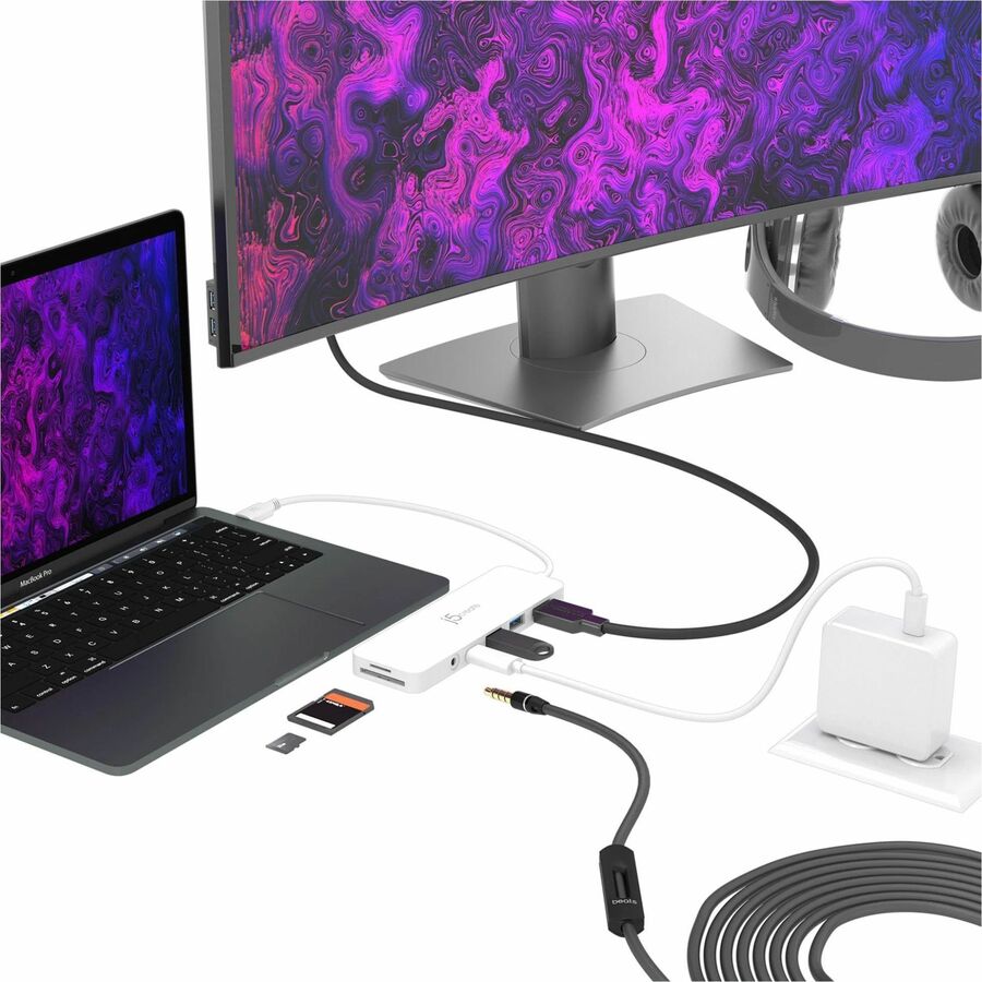Station d'accueil multiport USB-C j5create JCD373 avec alimentation électrique