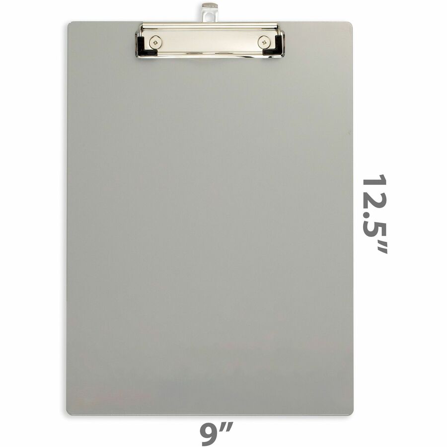 Officemate Magnetic Aluminum Clipboard — Letter/A4, Gray