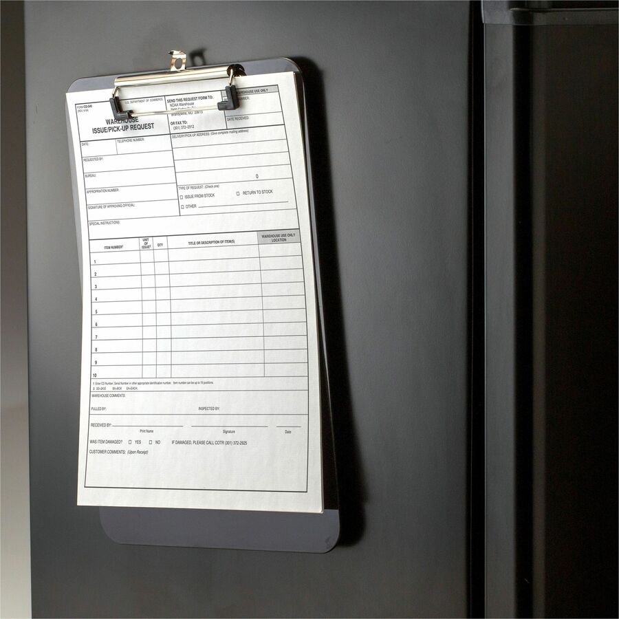 Officemate Magnetic Clipboard — Letter/A4, Black