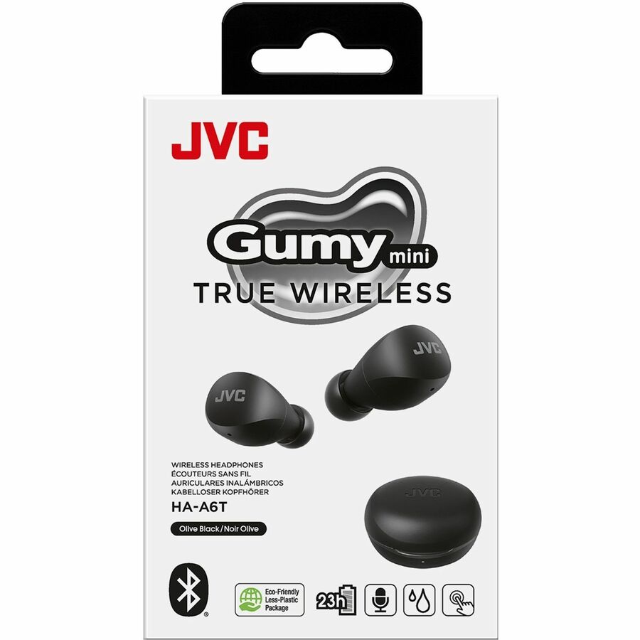 Écouteurs sans fil JVC HA-A6T-B Gumy Mini True Wireless - Noir olive