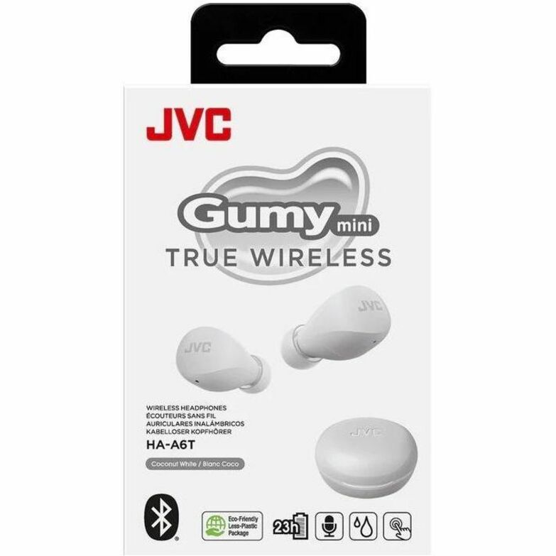 JVC Gumy Mini HA-A6T True Wireless Earbuds — Coconut White