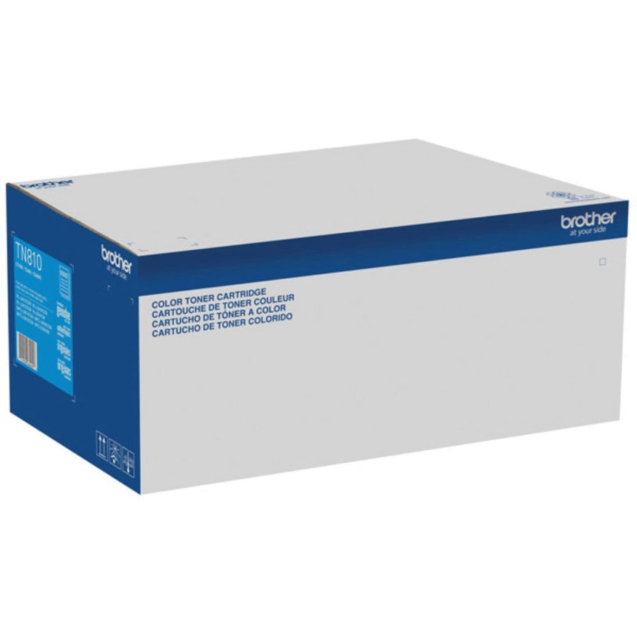 Brother TN810C Original Standard Yield Laser Toner Cartridge - Cyan - 1 Each