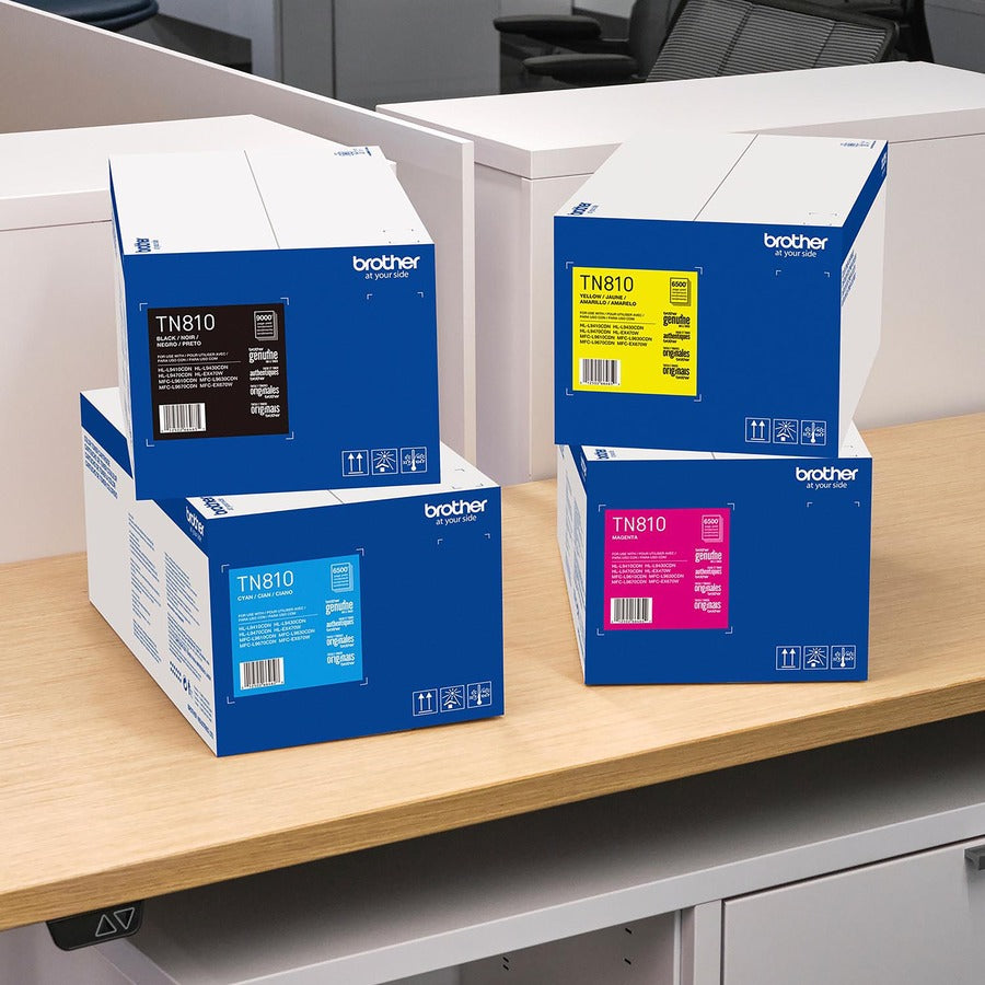 Brother TN810C Original Standard Yield Laser Toner Cartridge - Cyan - 1 Each