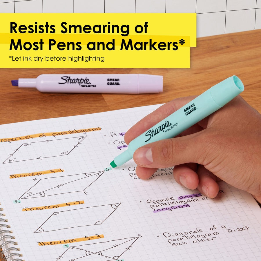 Sharpie SmearGuard Tank Style Highlighters Professional