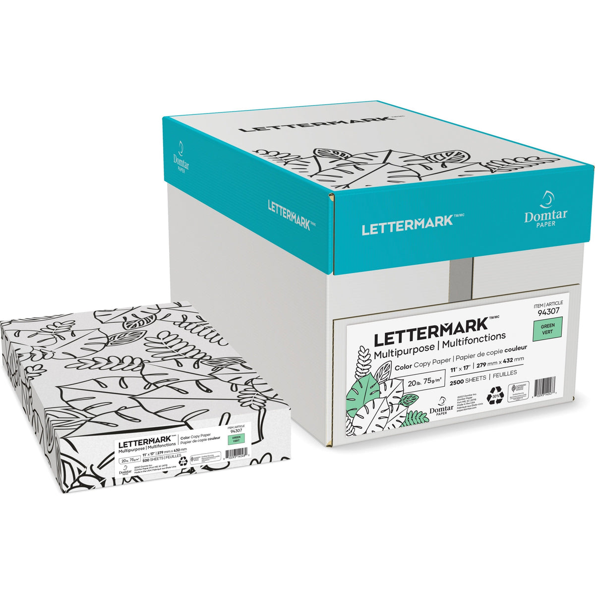 Spicers Lettermark Coloured Paper 11x17 20lb 500/pk