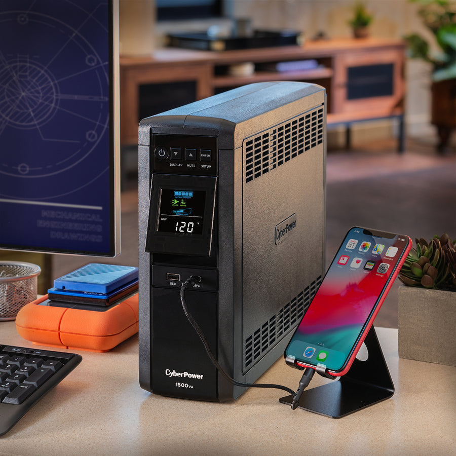 CyberPower PFC Sinewave UPS CP1500PFCLCD 1500VA Mini-tower UPS