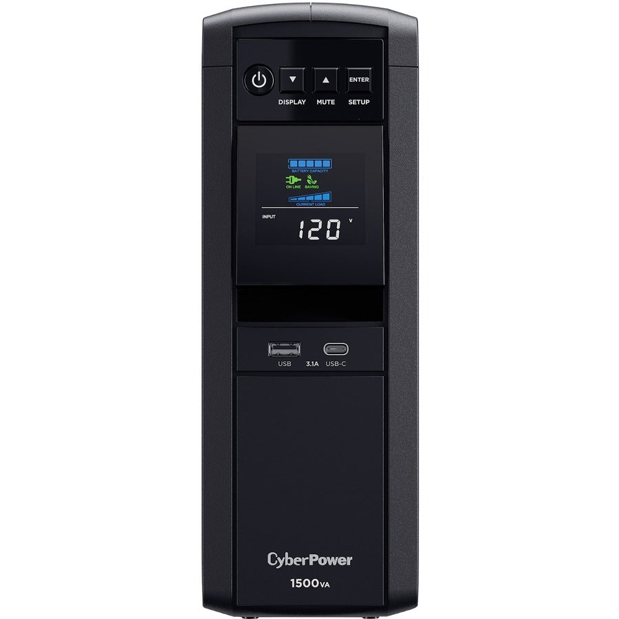 CyberPower PFC Sinewave UPS CP1500PFCLCD 1500VA Mini-tower UPS