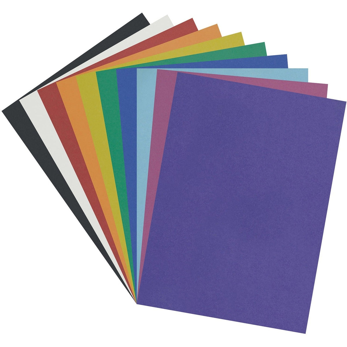 Pacon Bristol board class pack, 50 sheets in 10 assorted colours