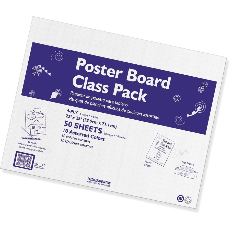 Pacon Bristol board class pack, packaging