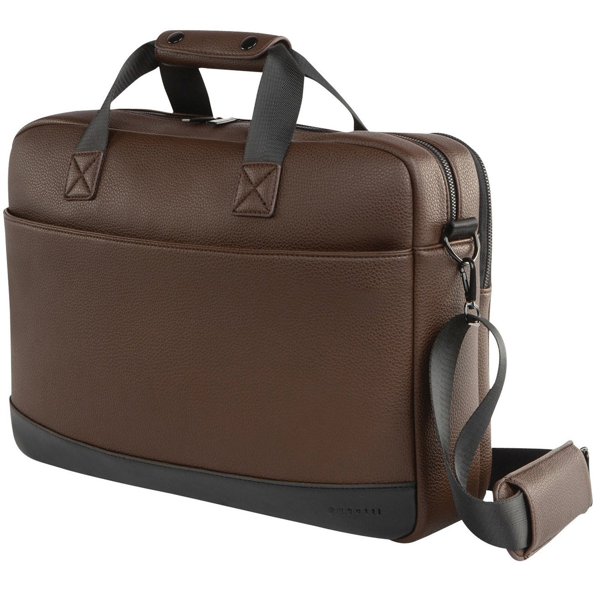 bugatti Central Briefcase - 15.6 in Laptop, Brown