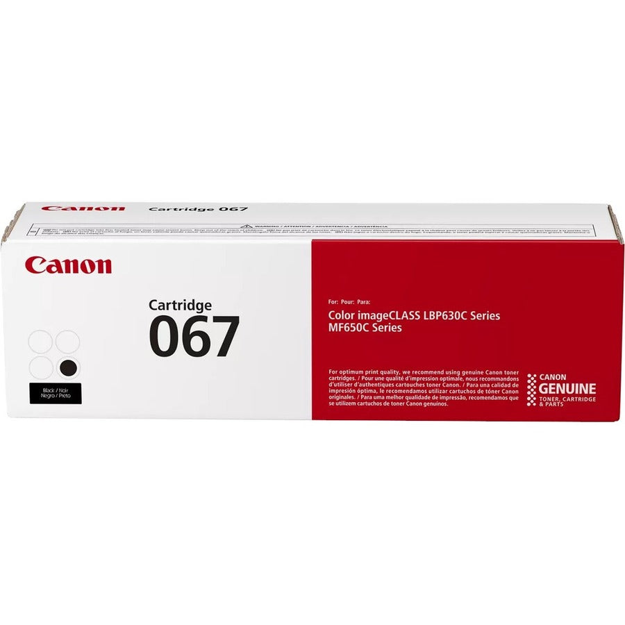 Cartouche de toner laser Canon 067 à rendement standard d'origine - Noir - 1 unité