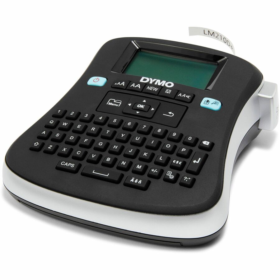 DYMO LabelManager 210D label maker, angled view