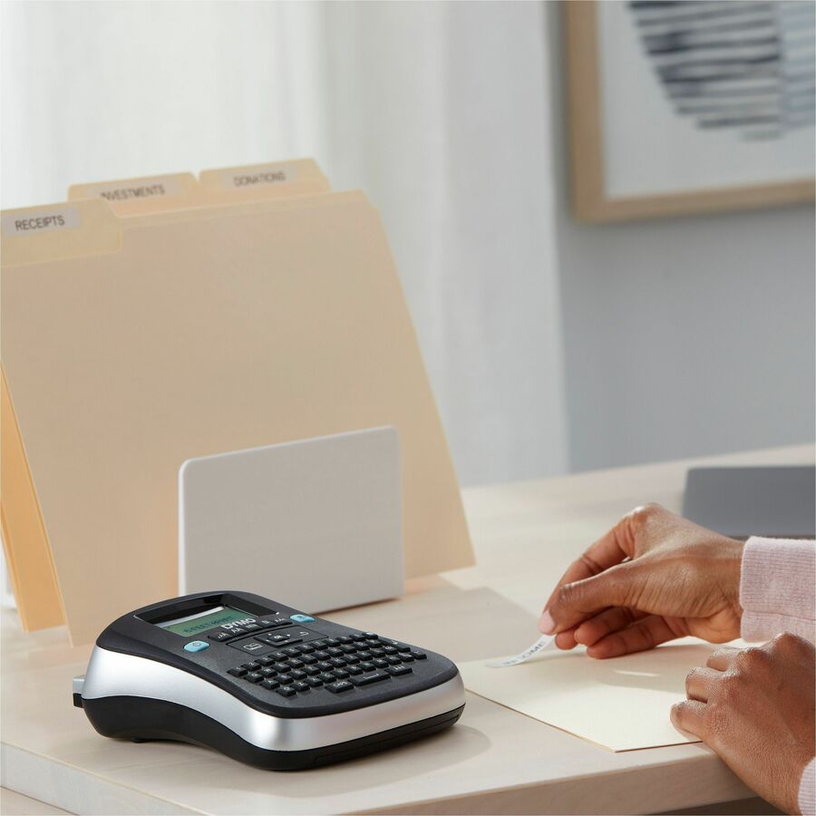 DYMO LabelManager 210D label maker, detail view