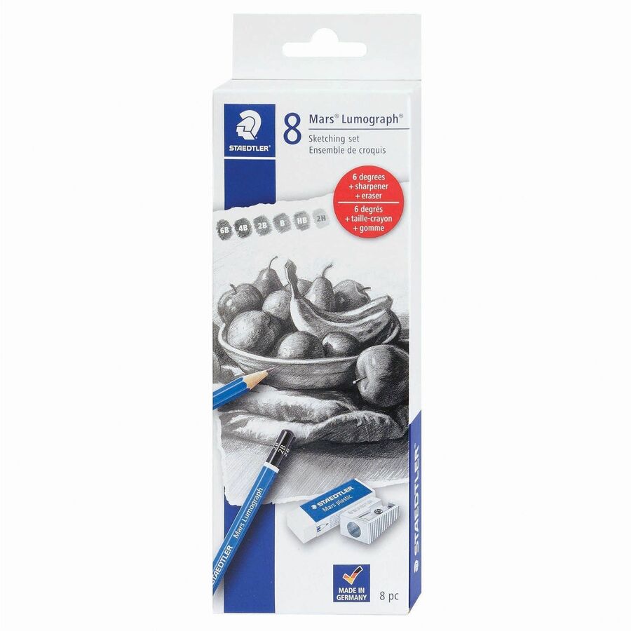 Sketch Set 8pc with Sharpener Staedtler