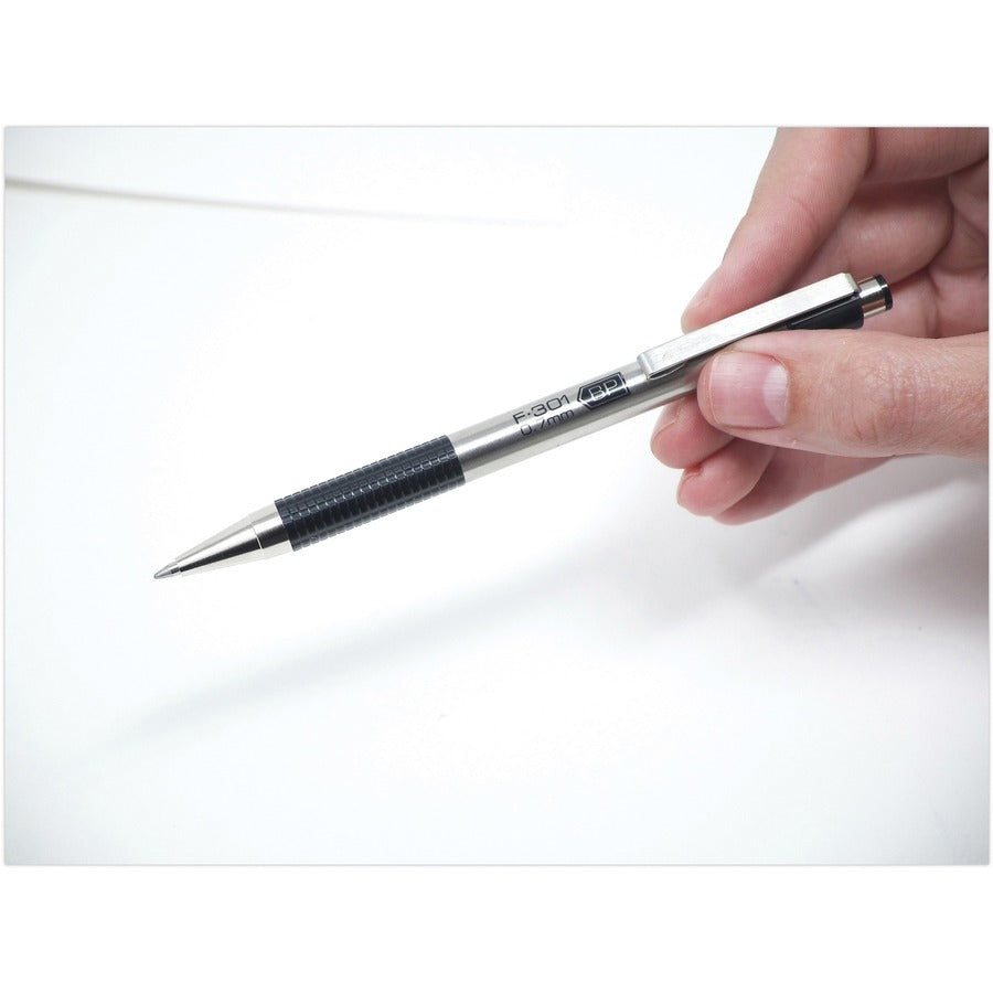 Zebra STEEL 3 Series F-301 Retractable Ballpoint Pen