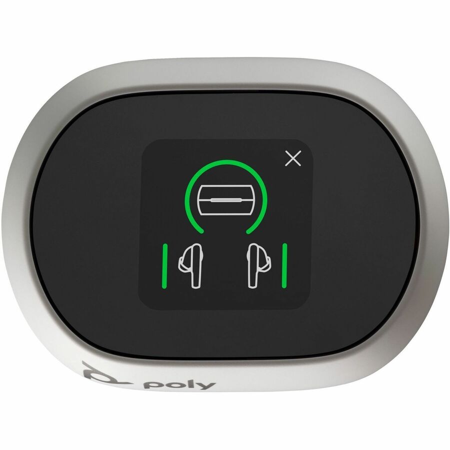 Poly Voyager Free 60 UC White Sand Earbuds +BT700 USB-C Adapter +Basic Charge Case