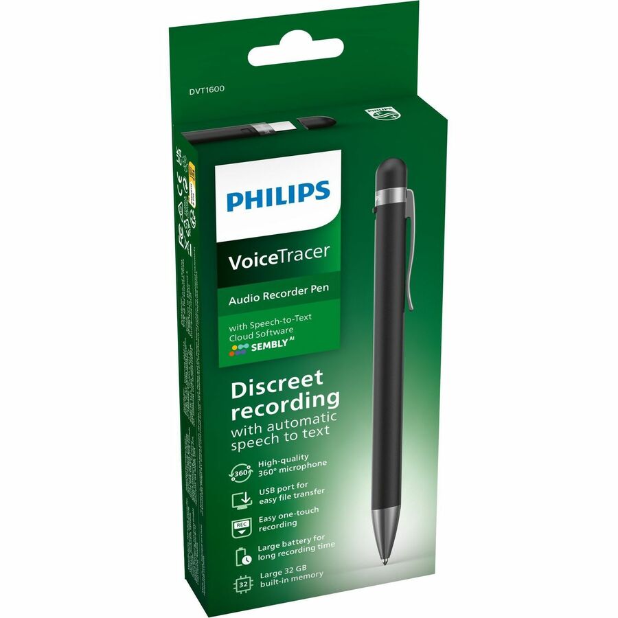 Philips Voice Tracer DVT1600 Digital Voice Recorder