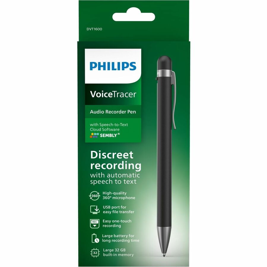 Philips Voice Tracer DVT1600 Digital Voice Recorder