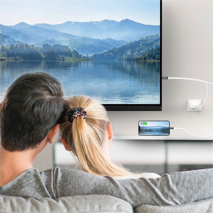 Câble HDMI 4K USB-C j5create avec port USB Type-A 5V Pass-Through