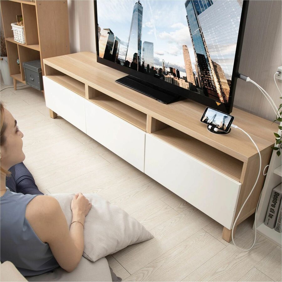 Câble HDMI 4K USB-C j5create avec port USB Type-A 5V Pass-Through