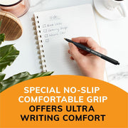 BIC Soft Feel Blue Retractable Ballpoint Pens, Medium Point (1.0 mm), 24-Count Pack, Blue Pens With Soft-Touch Comfort Grip