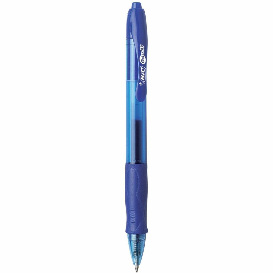 BIC Gel-ocity Long-lasting Retractable Gel Pens 0.7 Blue 24/box, 0.7 Mm