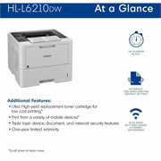Brother HL-L6210DW Desktop Wireless Laser Printer - Monochrome