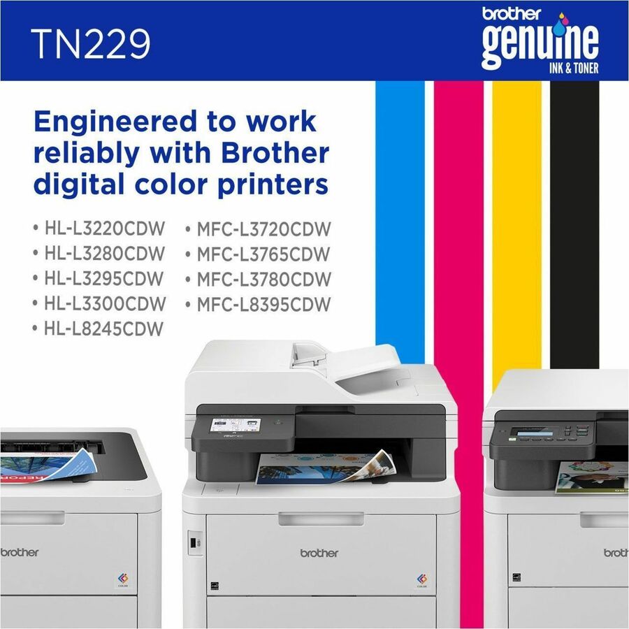 Brother Original Standard Yield Laser Toner Cartridge - Magenta - 1 Each
