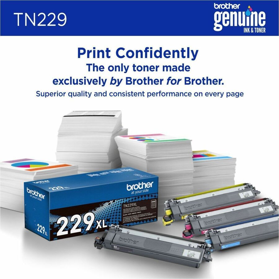 Brother Original Standard Yield Laser Toner Cartridge - Yellow - 1 Each
