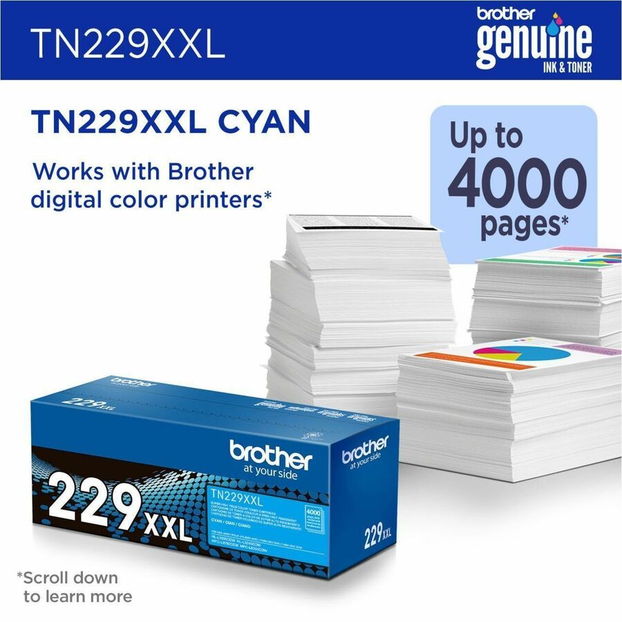 Brother Original Super High Yield Laser Toner Cartridge - Cyan - 1 Each
