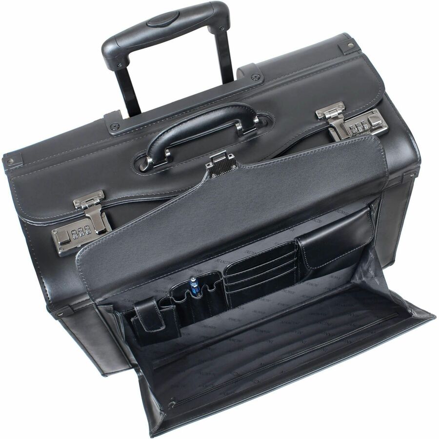 MANCINI Business Carrying Case for 17" Notebook, Folder, Document, Catalogue, Sample - Black