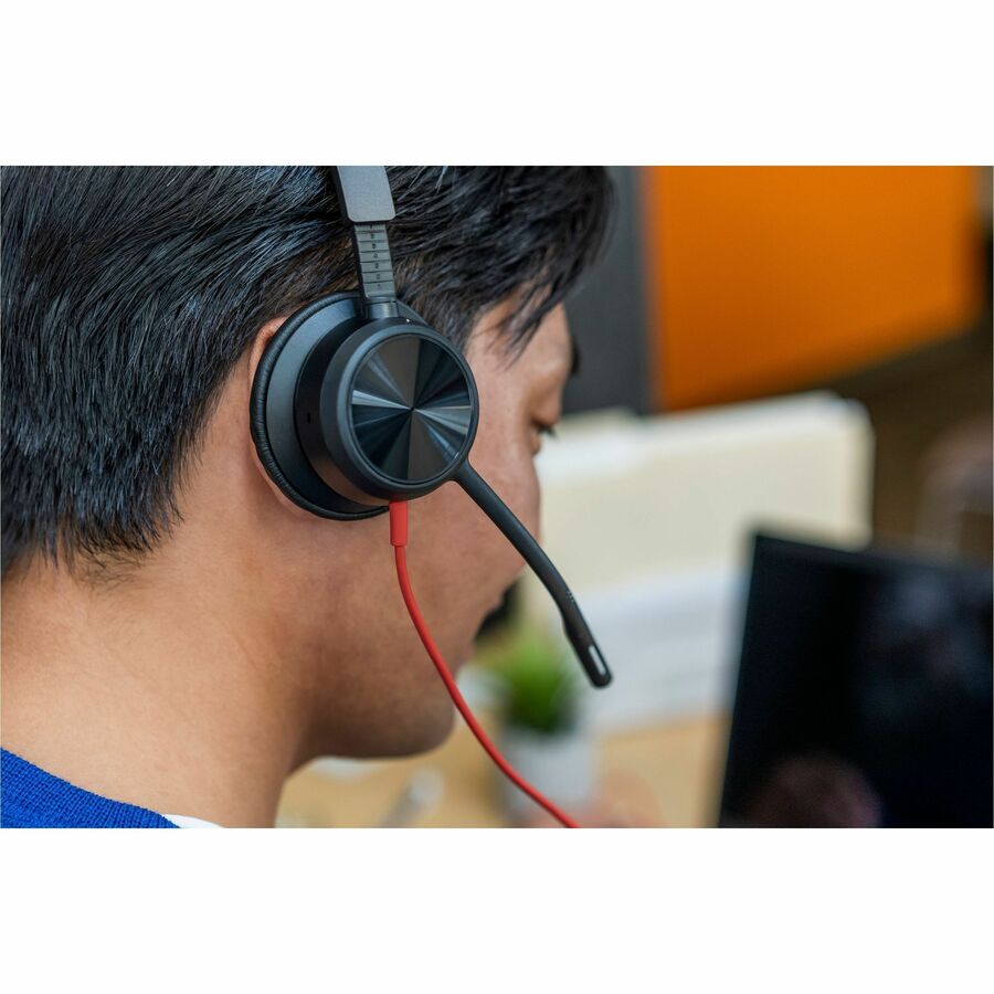 Poly Blackwire 8225 Stereo Microsoft Teams Certified USB-C Headset + USB-C/A Adapter