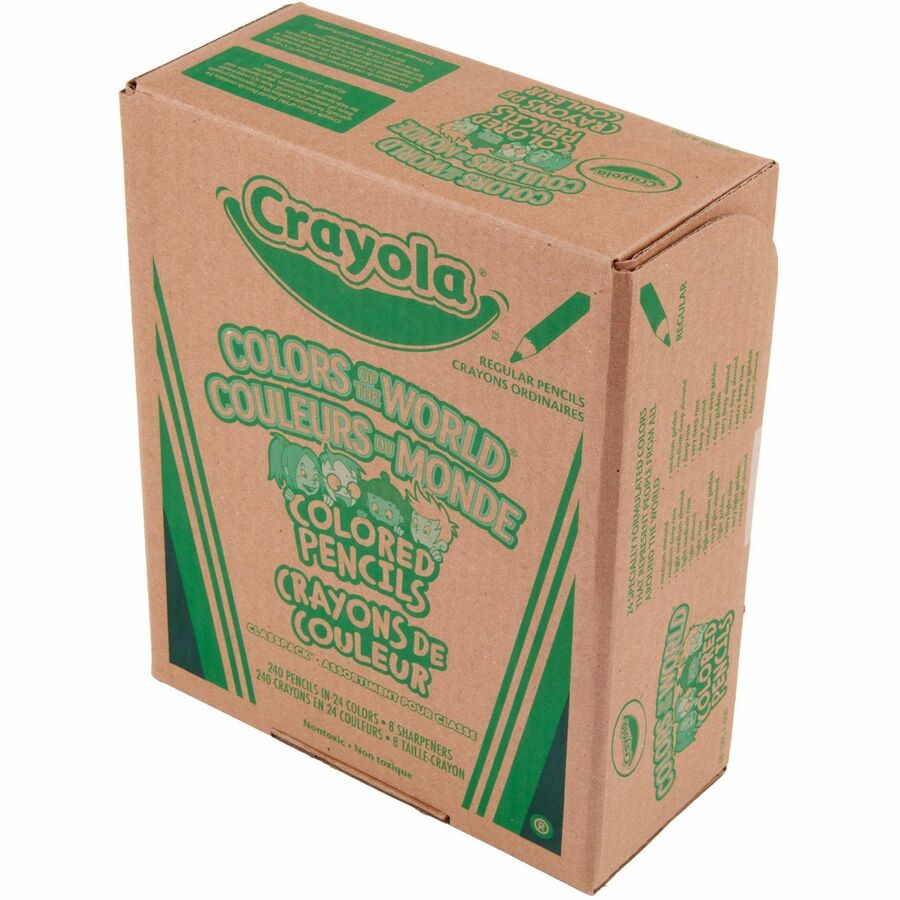 Crayola Colors of the World Coloured Pencils — 24 Skin-Tone Shades, 240-Pack