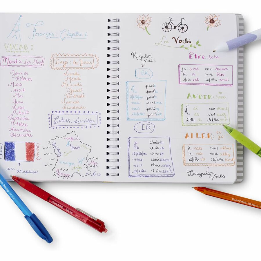 Paper Mate InkJoy 300RT Retractable Ballpoint Pens — Medium 1.0mm, Assorted, 24-Pack