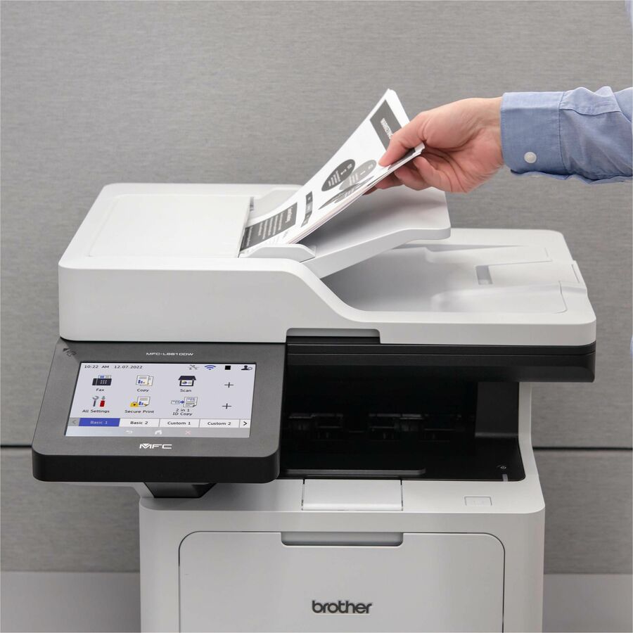 Brother MFC-L6810DW Wireless Laser Multifunction Printer - Monochrome - Gray
